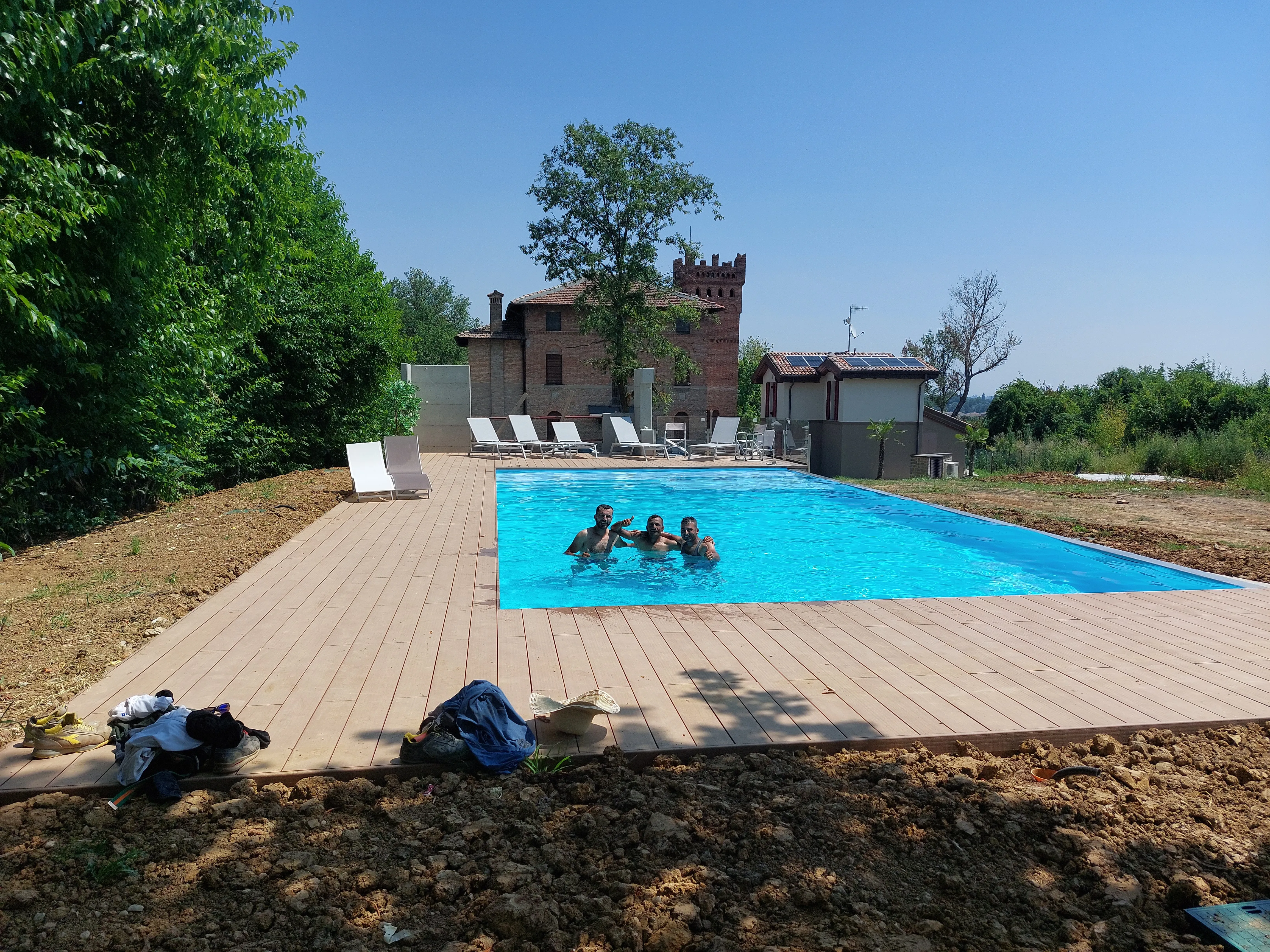 Sfioro vasca — dettaglio acqua — Kash Piscine