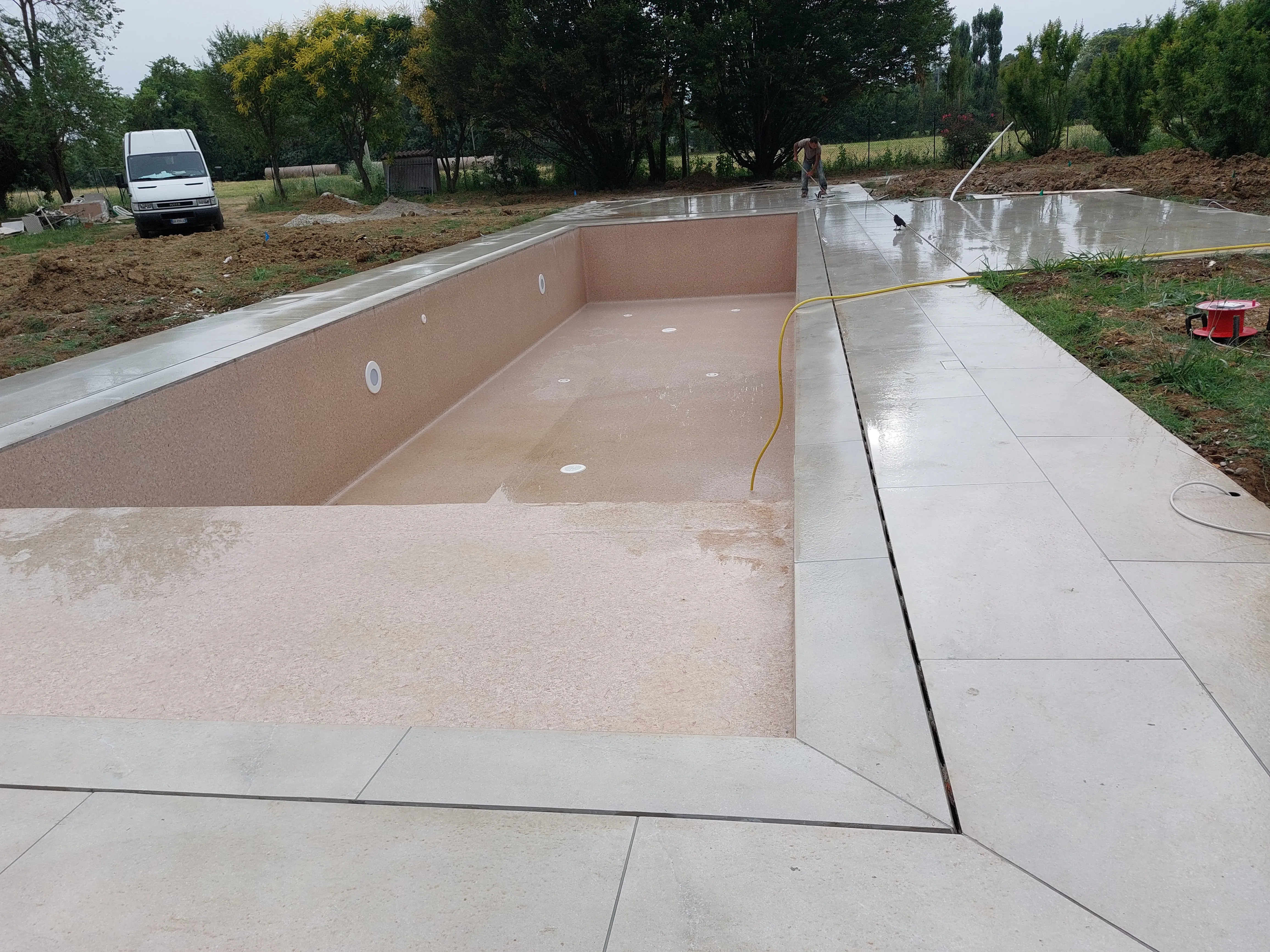 Sfioro senza canaletta — bordo — Kash Piscine